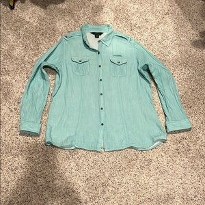Woolrich  woman’s XL. Blue Casual Long Sleeve